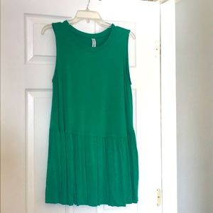 Ruffle Bottom Sleeveless Top